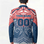 Personalized Sydney Roosters Blazer Polynesian Tribal Pattern Style