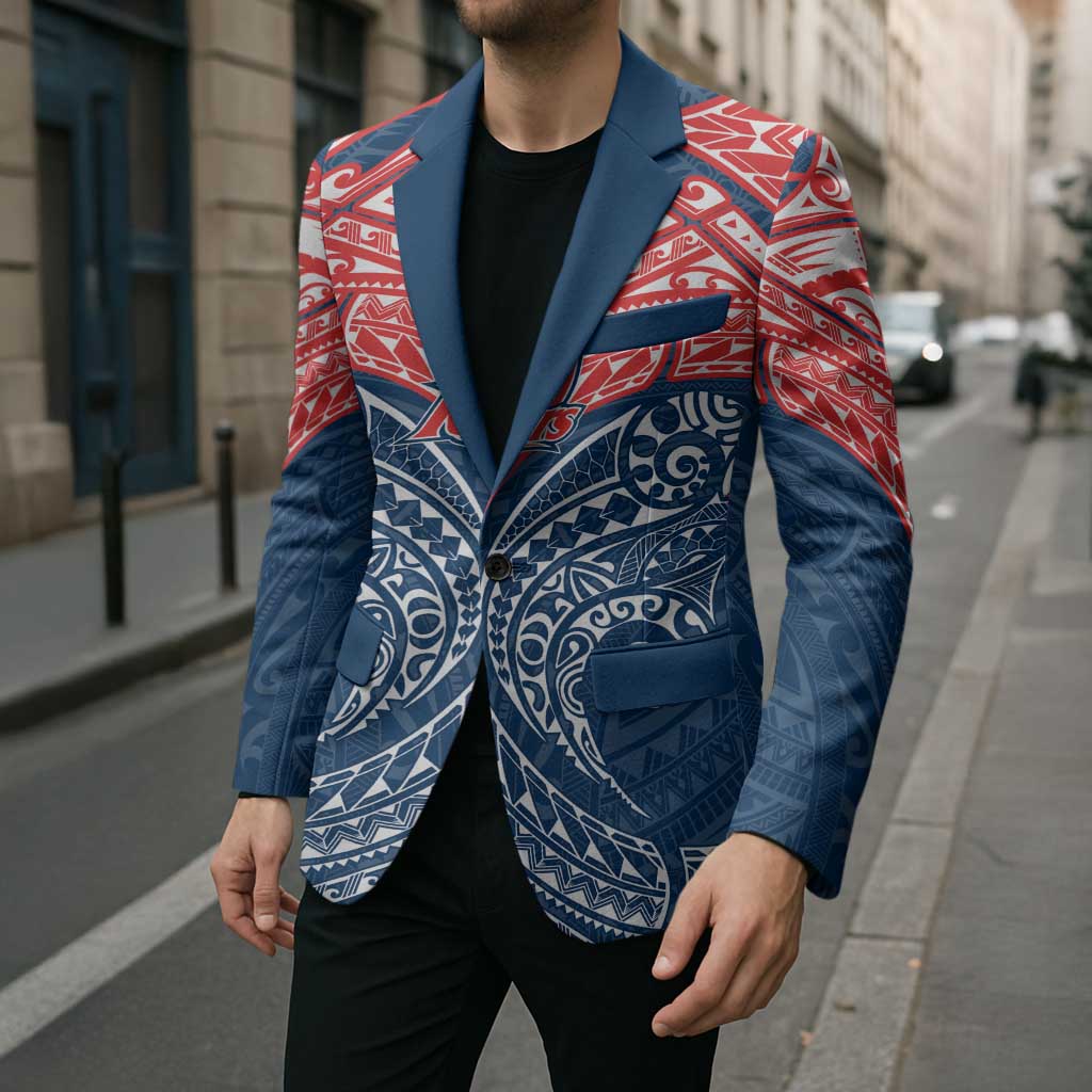 Personalized Sydney Roosters Blazer Polynesian Tribal Pattern Style