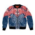 Personalized Sydney Roosters Bomber Jacket Polynesian Tribal Pattern Style