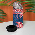 Personalized Sydney Roosters 4 in 1 Can Cooler Tumbler Polynesian Tribal Pattern Style
