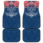 Personalized Sydney Roosters Car Mats Polynesian Tribal Pattern Style