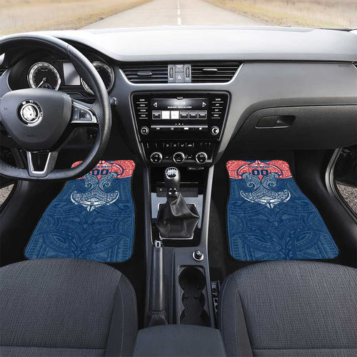 Personalized Sydney Roosters Car Mats Polynesian Tribal Pattern Style