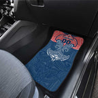 Personalized Sydney Roosters Car Mats Polynesian Tribal Pattern Style