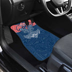 Personalized Sydney Roosters Car Mats Polynesian Tribal Pattern Style