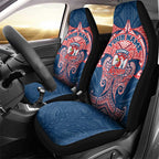 Personalized Sydney Roosters Car Seat Cover Polynesian Tribal Pattern Style