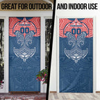 Personalized Sydney Roosters Door Cover Polynesian Tribal Pattern Style