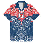 Personalized Sydney Roosters Family Matching Off Shoulder Maxi Dress and Hawaiian Shirt Polynesian Tribal Pattern Style