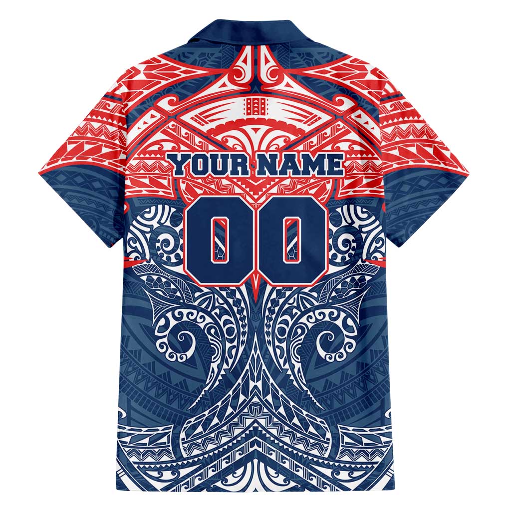 Personalized Sydney Roosters Family Matching Summer Maxi Dress and Hawaiian Shirt Polynesian Tribal Pattern Style