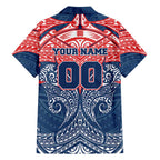 Personalized Sydney Roosters Family Matching Tank Maxi Dress and Hawaiian Shirt Polynesian Tribal Pattern Style
