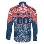 Personalized Sydney Roosters Family Matching Tank Maxi Dress and Hawaiian Shirt Polynesian Tribal Pattern Style