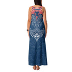 Personalized Sydney Roosters Family Matching Tank Maxi Dress and Hawaiian Shirt Polynesian Tribal Pattern Style