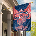 Personalized Sydney Roosters Garden Flag Polynesian Tribal Pattern Style