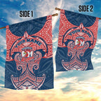 Personalized Sydney Roosters Garden Flag Polynesian Tribal Pattern Style