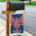 Personalized Sydney Roosters Garden Flag Polynesian Tribal Pattern Style