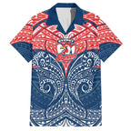Personalized Sydney Roosters Hawaiian Shirt Polynesian Tribal Pattern Style