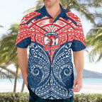 Personalized Sydney Roosters Hawaiian Shirt Polynesian Tribal Pattern Style