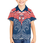 Personalized Sydney Roosters Hawaiian Shirt Polynesian Tribal Pattern Style