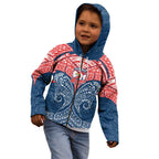 Personalized Sydney Roosters Kid Hoodie Polynesian Tribal Pattern Style