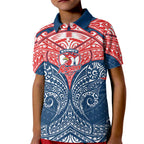 Personalized Sydney Roosters Kid Polo Shirt Polynesian Tribal Pattern Style