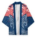 Personalized Sydney Roosters Kimono Polynesian Tribal Pattern Style