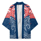 Personalized Sydney Roosters Kimono Polynesian Tribal Pattern Style