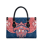 Personalized Sydney Roosters Leather Bag Polynesian Tribal Pattern Style