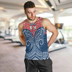 Personalized Sydney Roosters Men Tank Top Polynesian Tribal Pattern Style