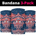 Personalized Sydney Roosters Neck Gaiter Polynesian Tribal Pattern Style