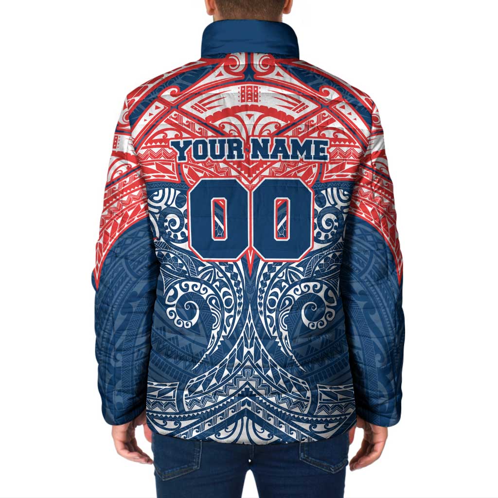 Personalized Sydney Roosters Padded Jacket Polynesian Tribal Pattern Style