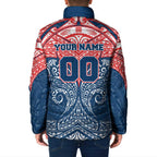 Personalized Sydney Roosters Padded Jacket Polynesian Tribal Pattern Style