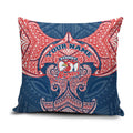 Personalized Sydney Roosters Pillow Cover Polynesian Tribal Pattern Style