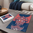 Personalized Sydney Roosters Puzzle Polynesian Tribal Pattern Style