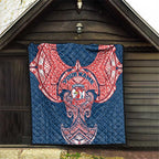 Personalized Sydney Roosters Quilt Polynesian Tribal Pattern Style
