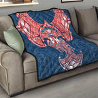 Personalized Sydney Roosters Quilt Polynesian Tribal Pattern Style