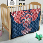 Personalized Sydney Roosters Quilt Polynesian Tribal Pattern Style