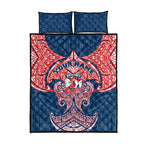 Personalized Sydney Roosters Quilt Bed Set Polynesian Tribal Pattern Style