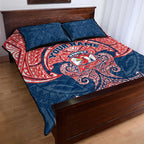 Personalized Sydney Roosters Quilt Bed Set Polynesian Tribal Pattern Style