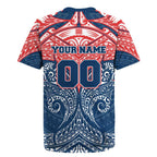 Personalized Sydney Roosters Rugby Jersey Polynesian Tribal Pattern Style