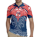 Personalized Sydney Roosters Rugby Jersey Polynesian Tribal Pattern Style