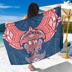 Personalized Sydney Roosters Sarong Polynesian Tribal Pattern Style