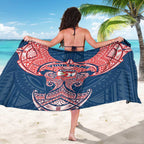 Personalized Sydney Roosters Sarong Polynesian Tribal Pattern Style