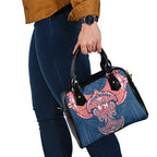 Personalized Sydney Roosters Shoulder Handbag Polynesian Tribal Pattern Style