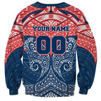 Personalized Sydney Roosters Sweatshirt Polynesian Tribal Pattern Style