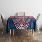 Personalized Sydney Roosters Tablecloth Polynesian Tribal Pattern Style