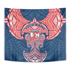 Personalized Sydney Roosters Tapestry Polynesian Tribal Pattern Style