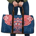 Personalized Sydney Roosters Travel Bag Polynesian Tribal Pattern Style