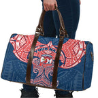 Personalized Sydney Roosters Travel Bag Polynesian Tribal Pattern Style