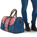 Personalized Sydney Roosters Travel Bag Polynesian Tribal Pattern Style