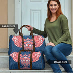 Personalized Sydney Roosters Travel Bag Polynesian Tribal Pattern Style