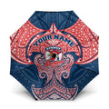 Personalized Sydney Roosters Umbrella Polynesian Tribal Pattern Style